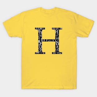 H Filled - Typography T-Shirt